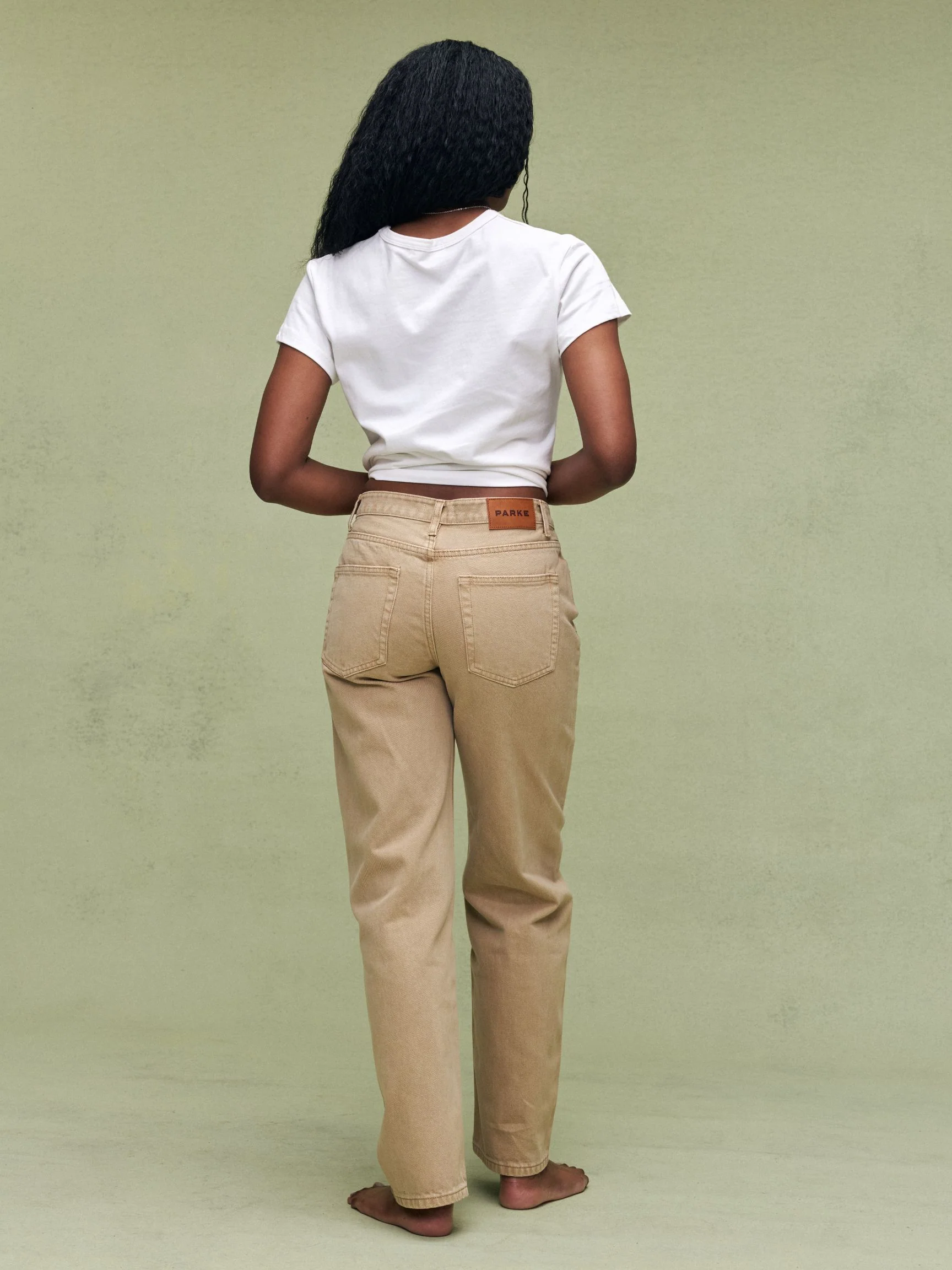 Classic Straight Jeans - Camel - Image 4