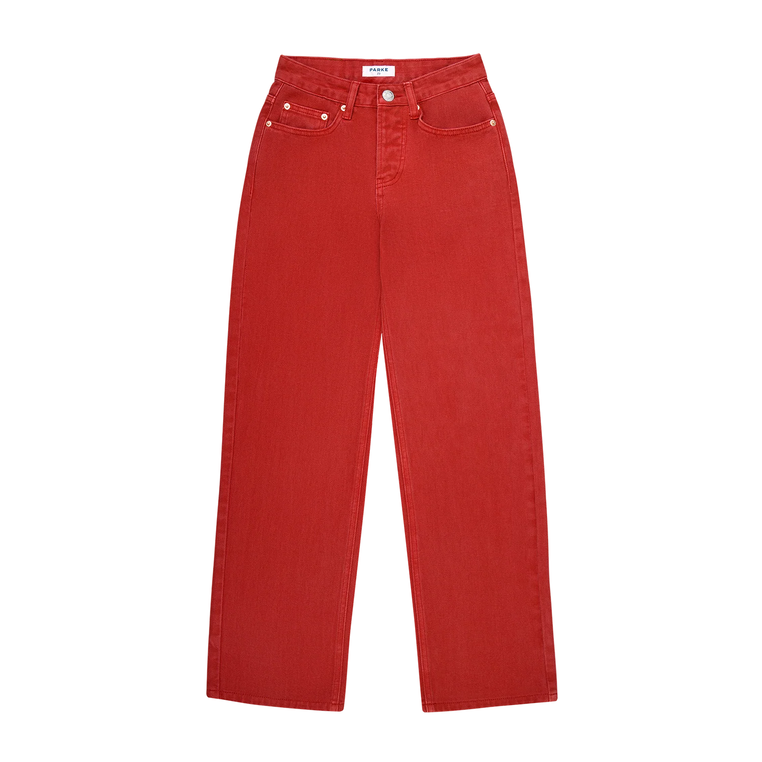 Classic Straight Jeans - Washed Red