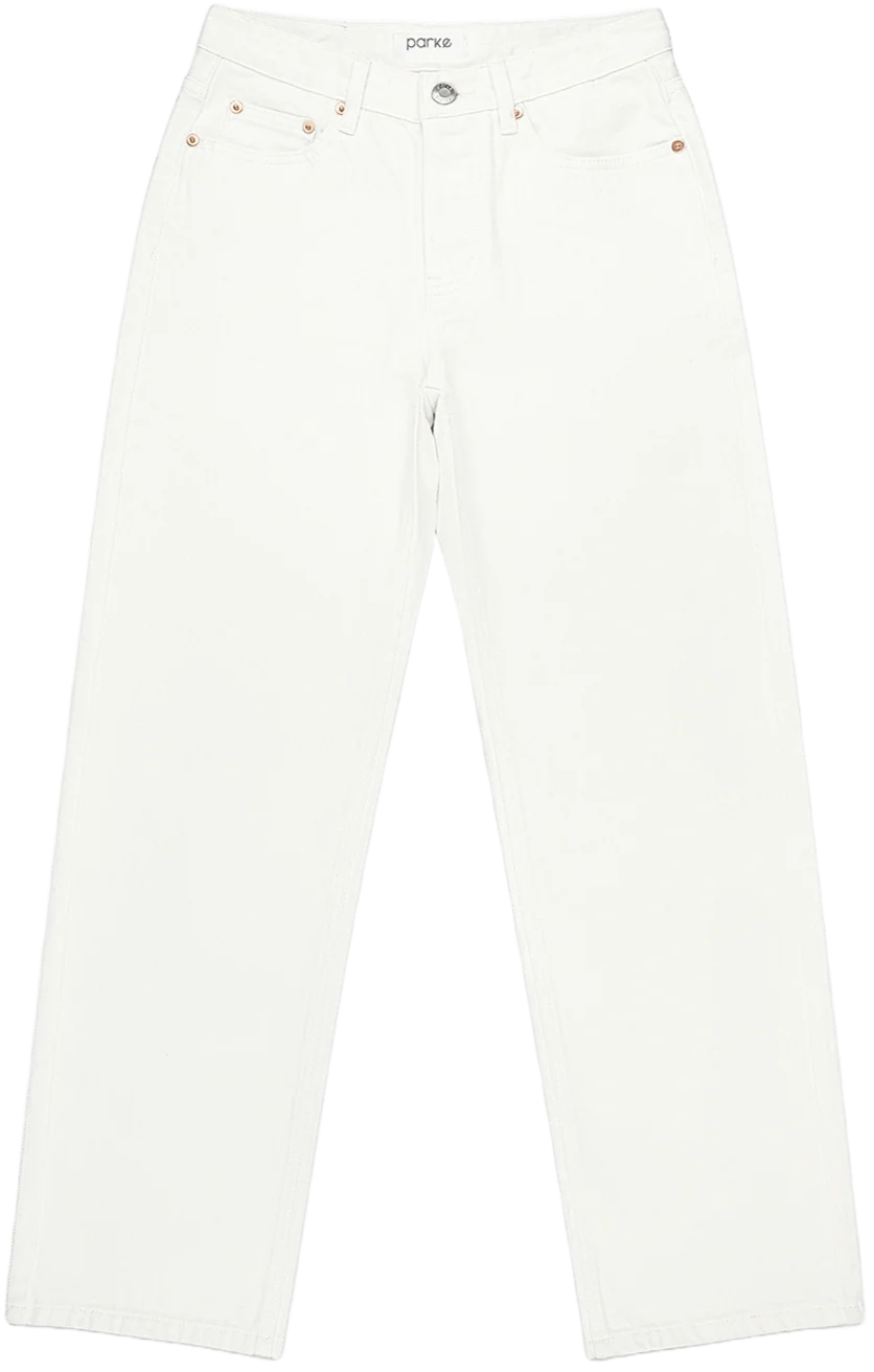 Classic Straight Jeans - White