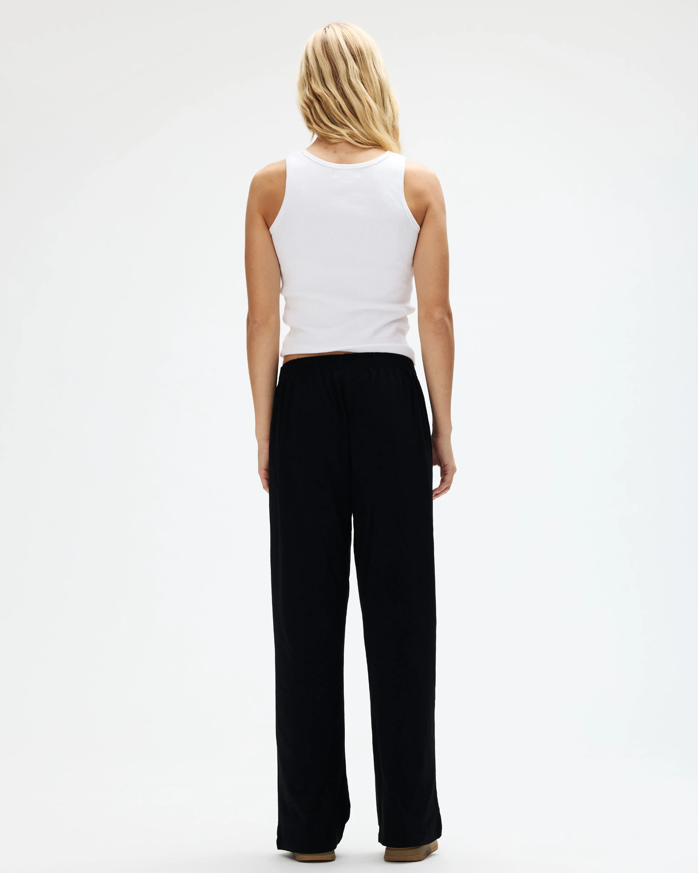 Cotton Boxer Pants - Black - Image 4