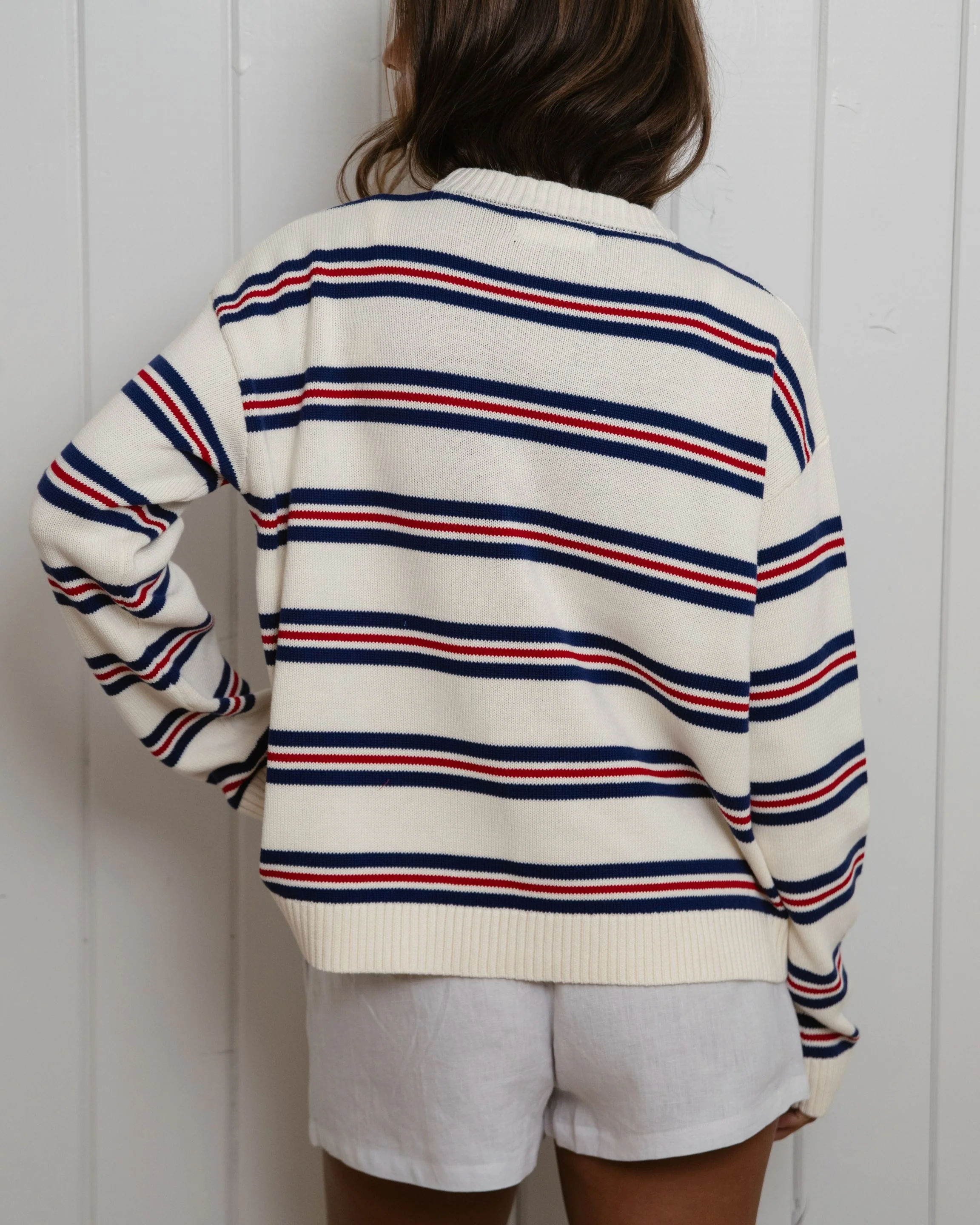Cotton Sweater - Anchor Stripe - Image 4