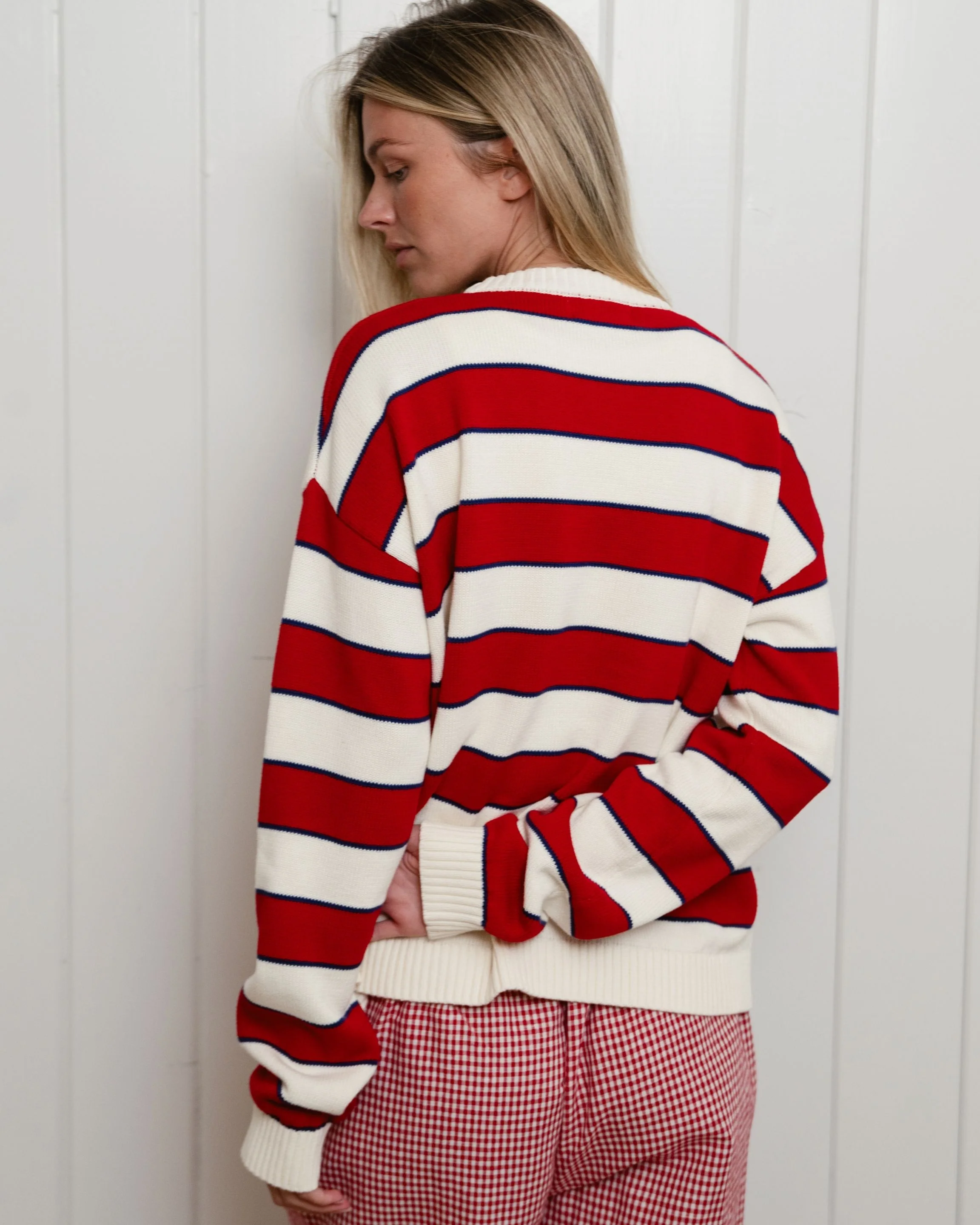 Cotton Sweater - Lighthouse Stripe - Image 4