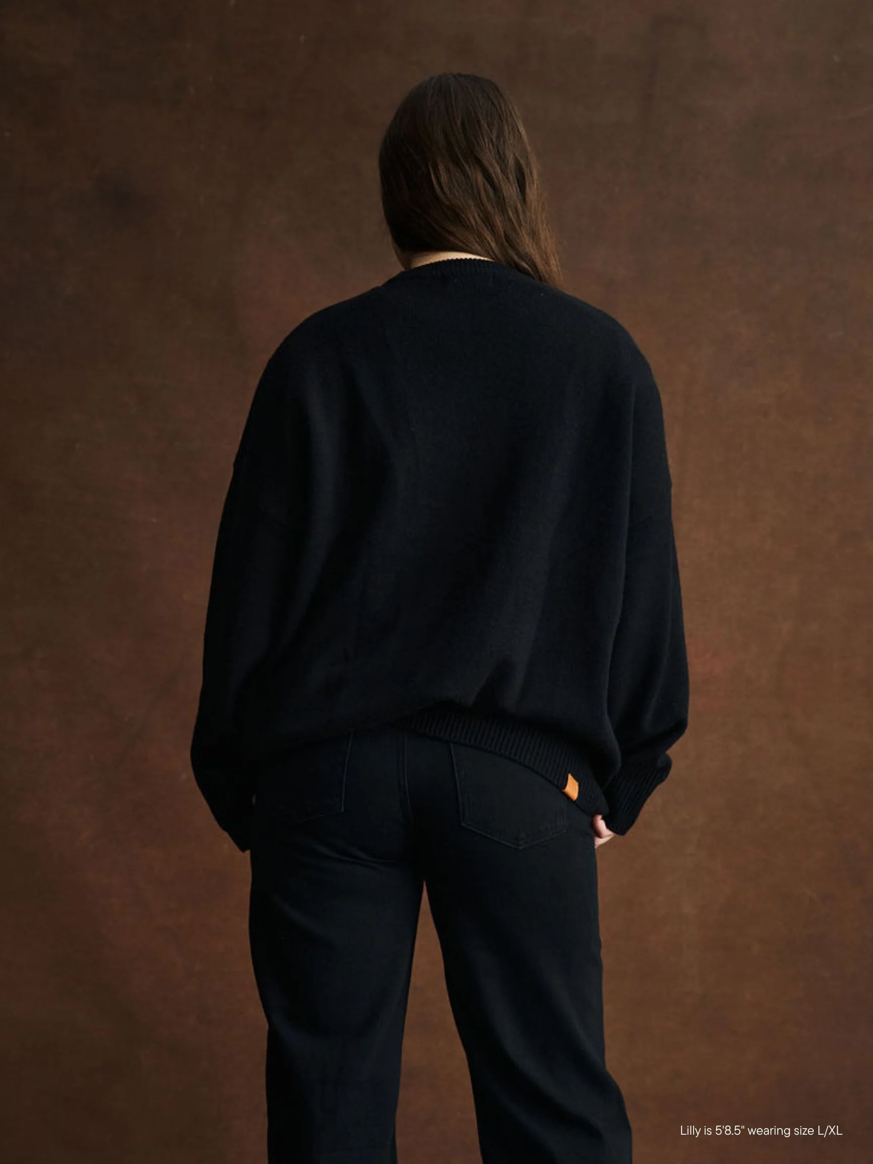 Crewneck Sweater - Black - Image 4