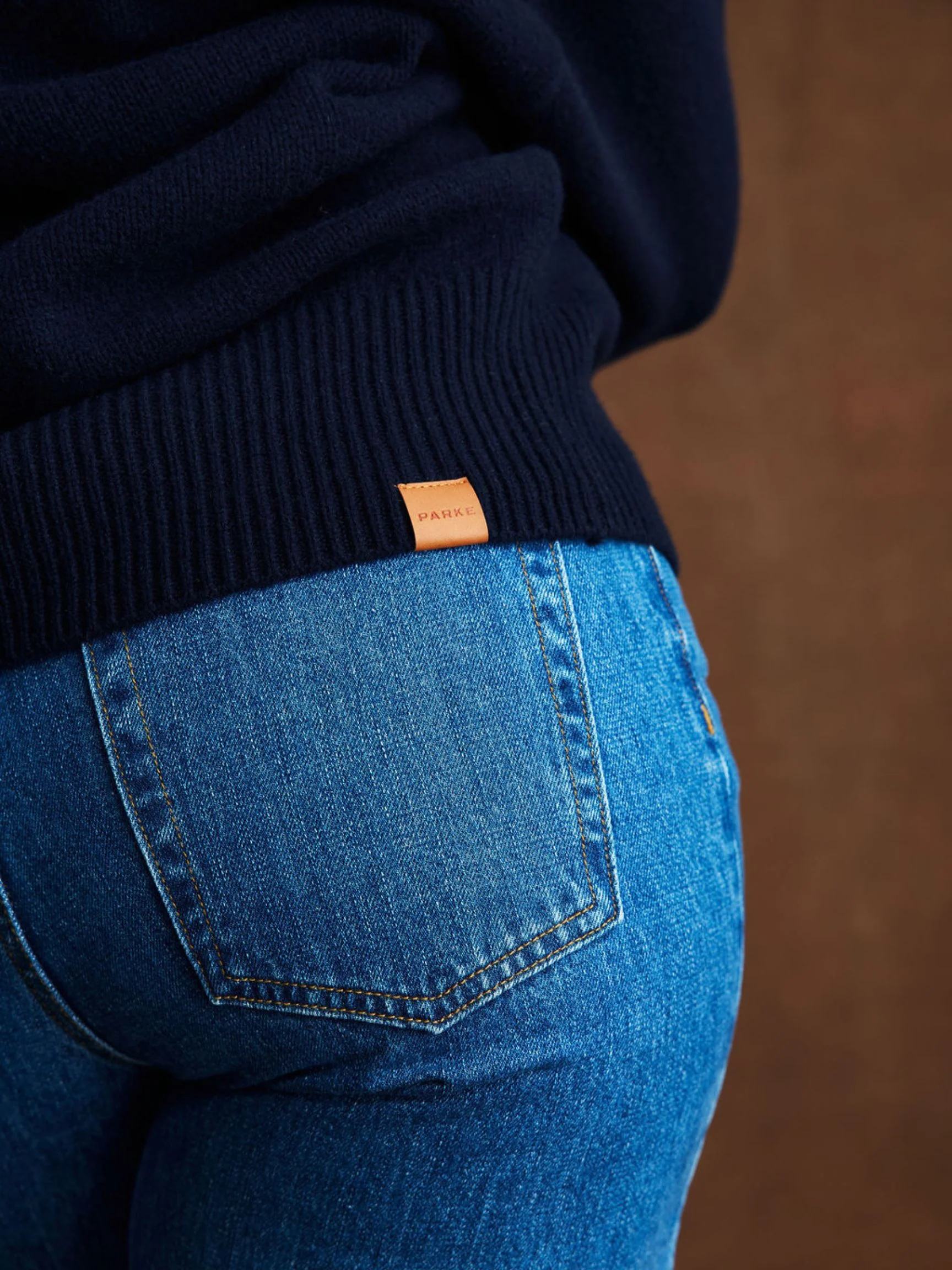 Crewneck Sweater - Navy - Image 5