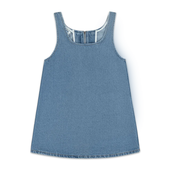 Denim Mini Dress - Vintage Wash