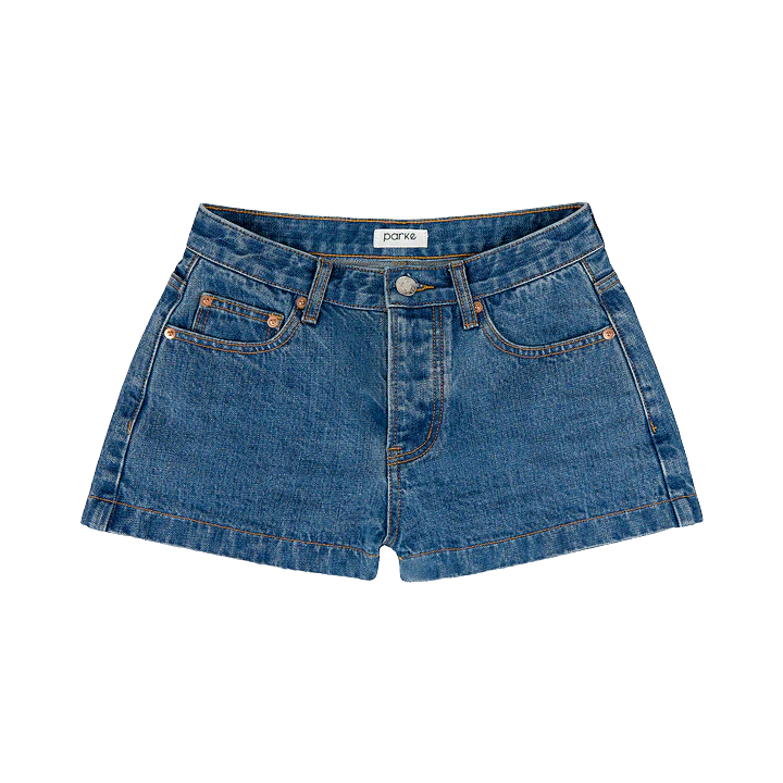 Denim Mini Shorts - Medium Wash