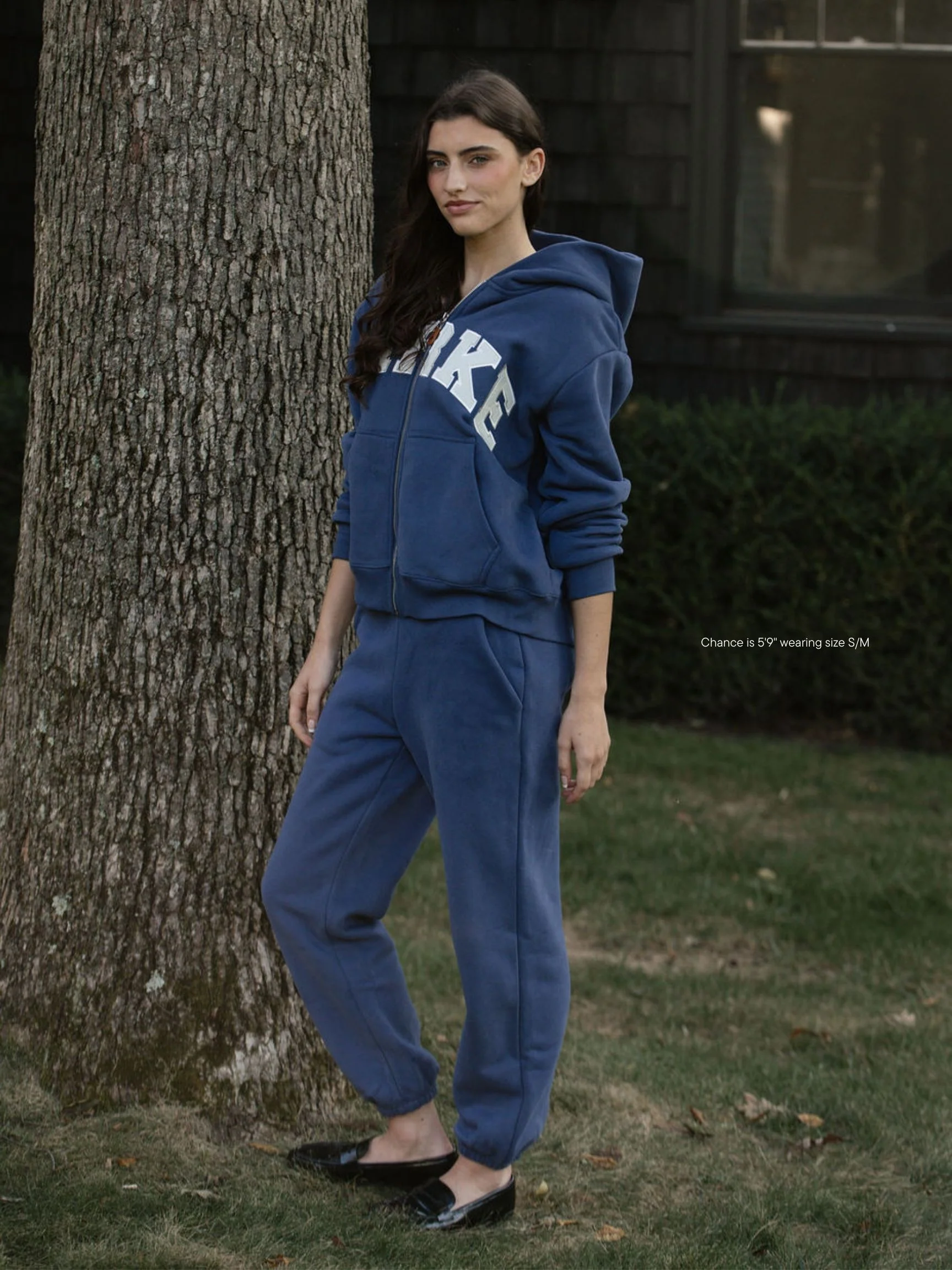 Drawstring Unisex Sweatpants - Crown Blue - Image 3