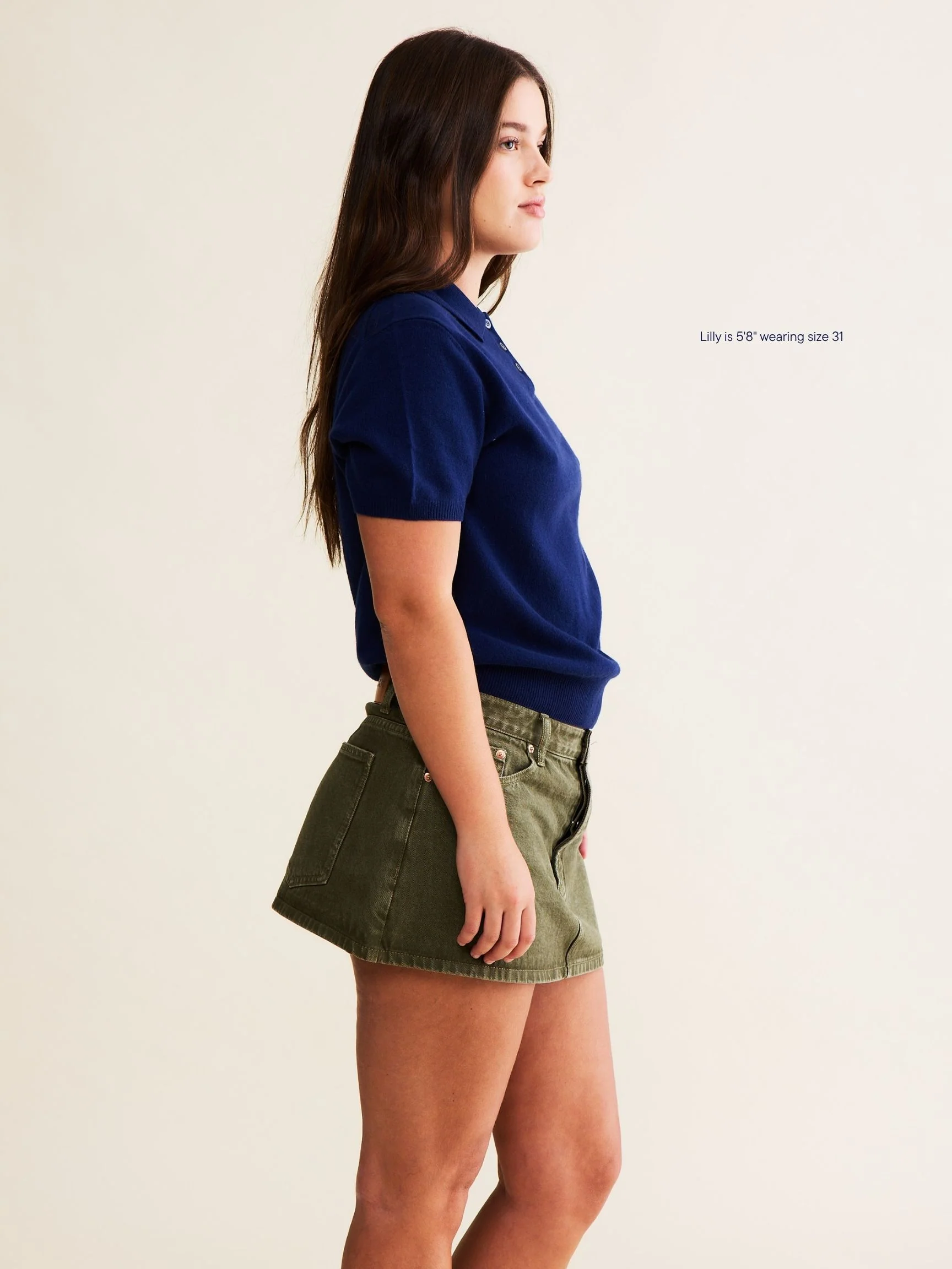 Finished Denim Mini Skirt - Image 23