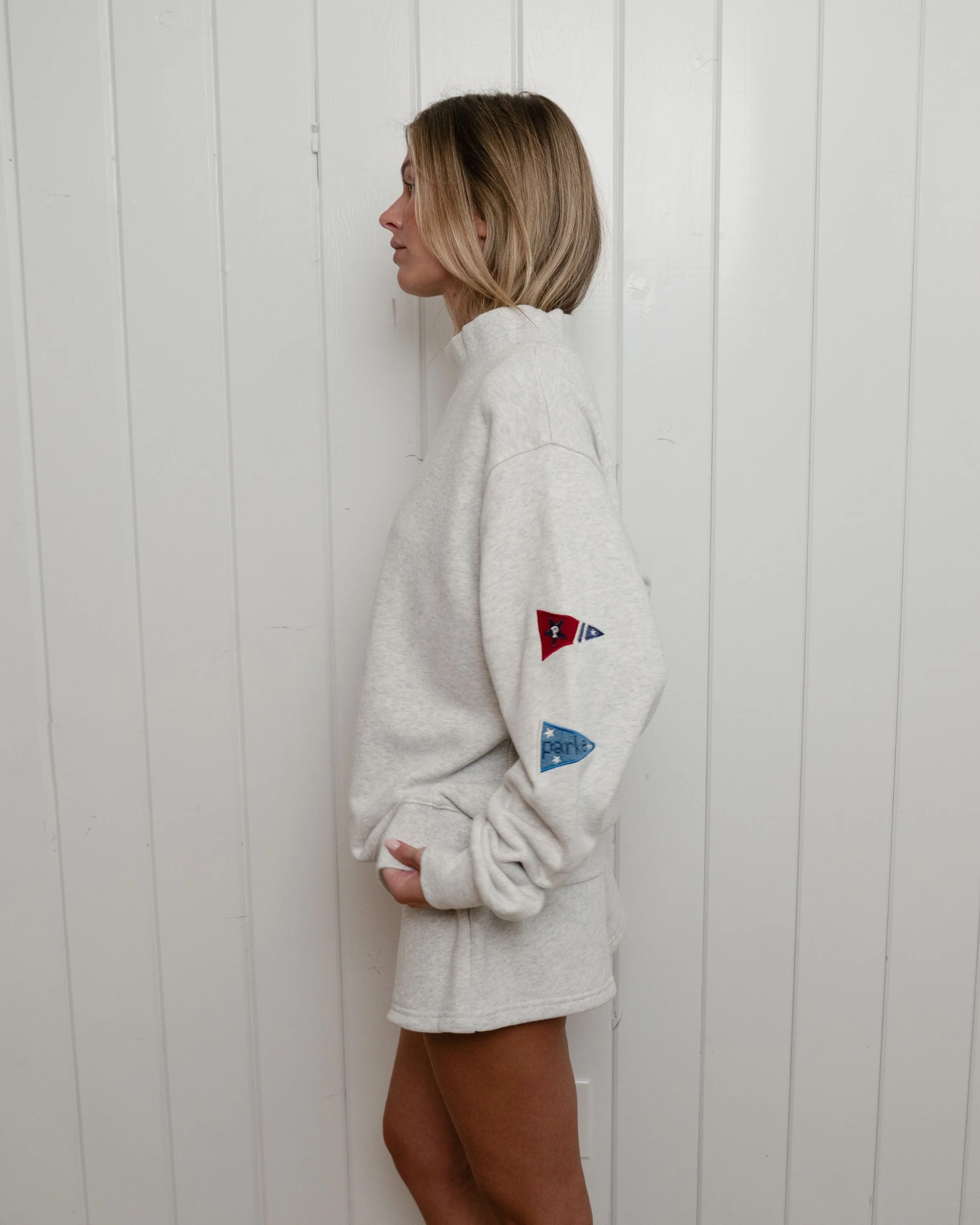 Flagship Mockneck - Heather Grey Patch - Image 3