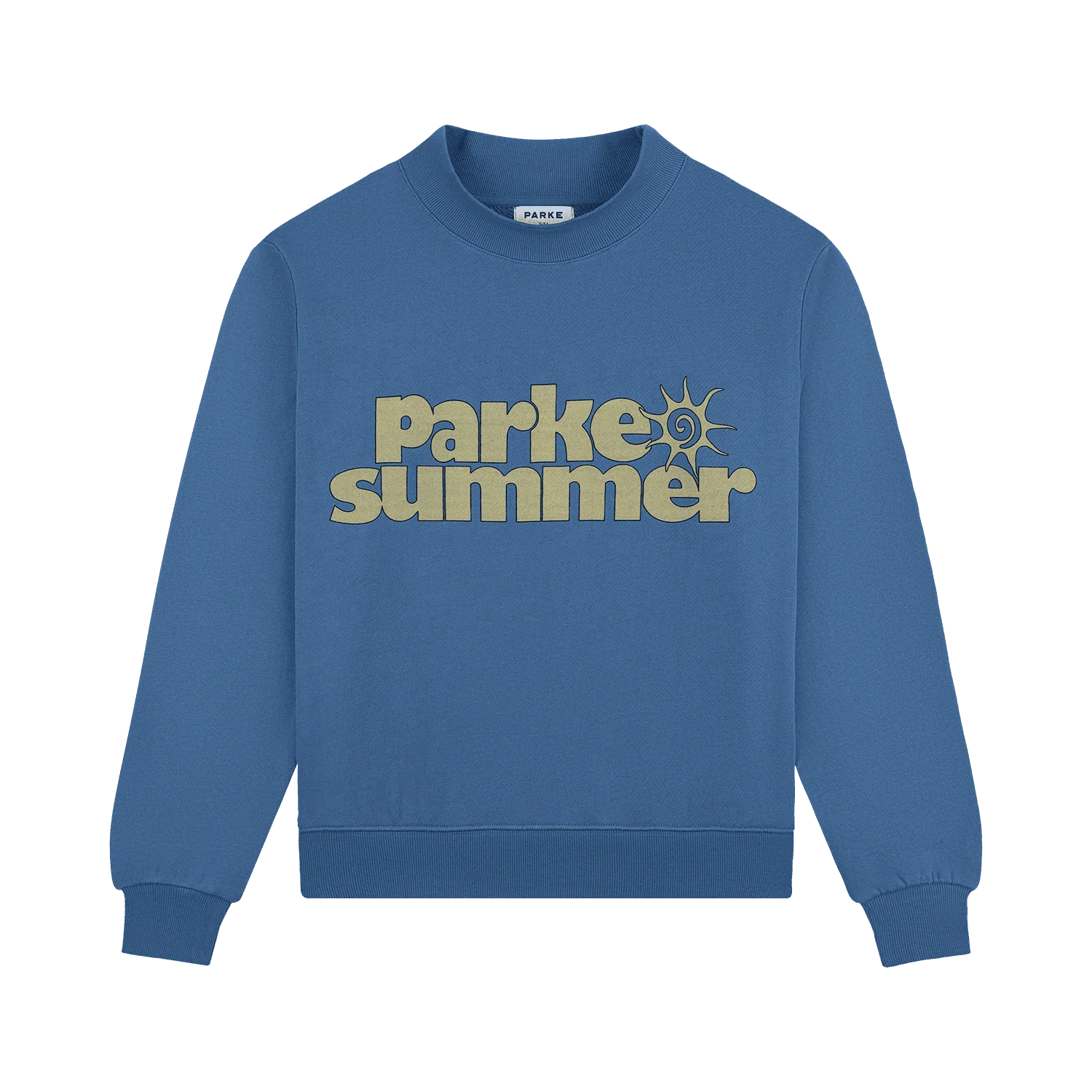 Graphic Mockneck - Washed Indigo