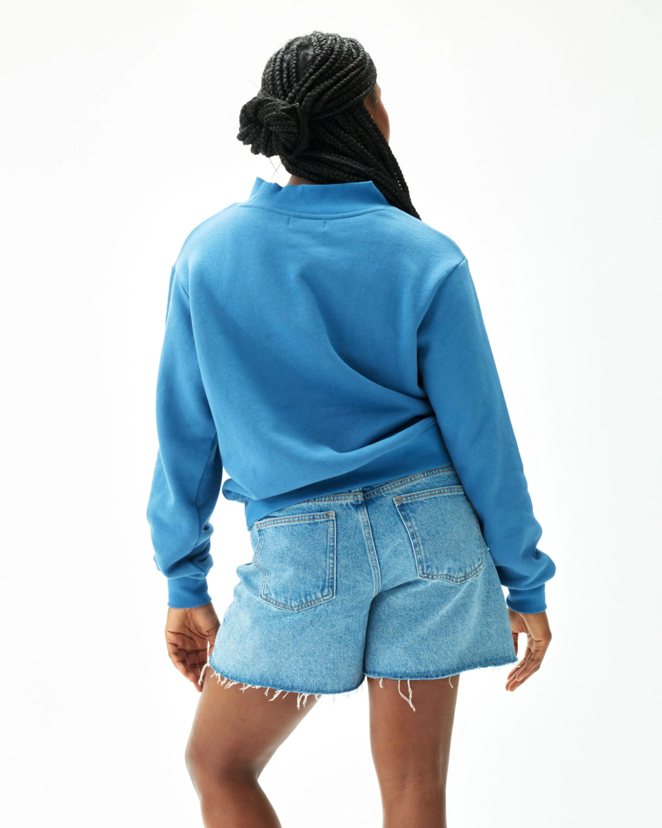 Graphic Mockneck - Washed Indigo - Image 4