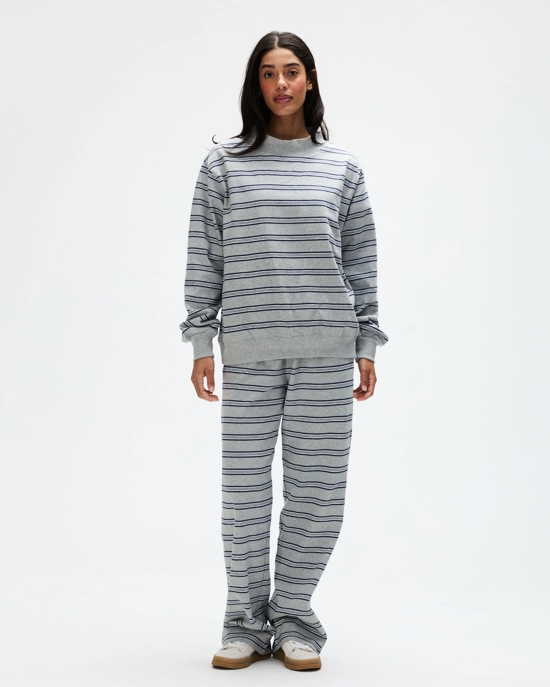 Striped Mockneck Pullover - Core Stripe - Image 2