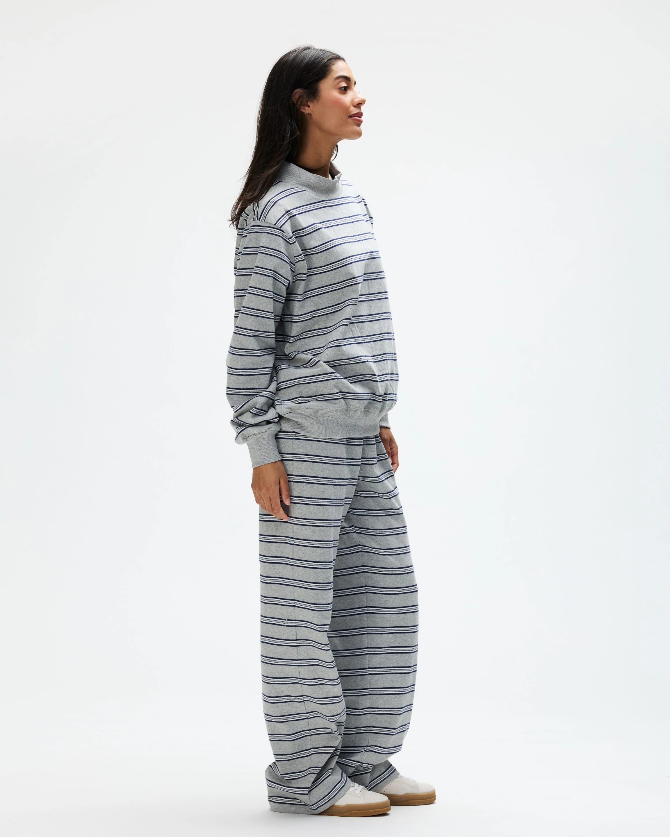 Striped Mockneck Pullover - Core Stripe - Image 3