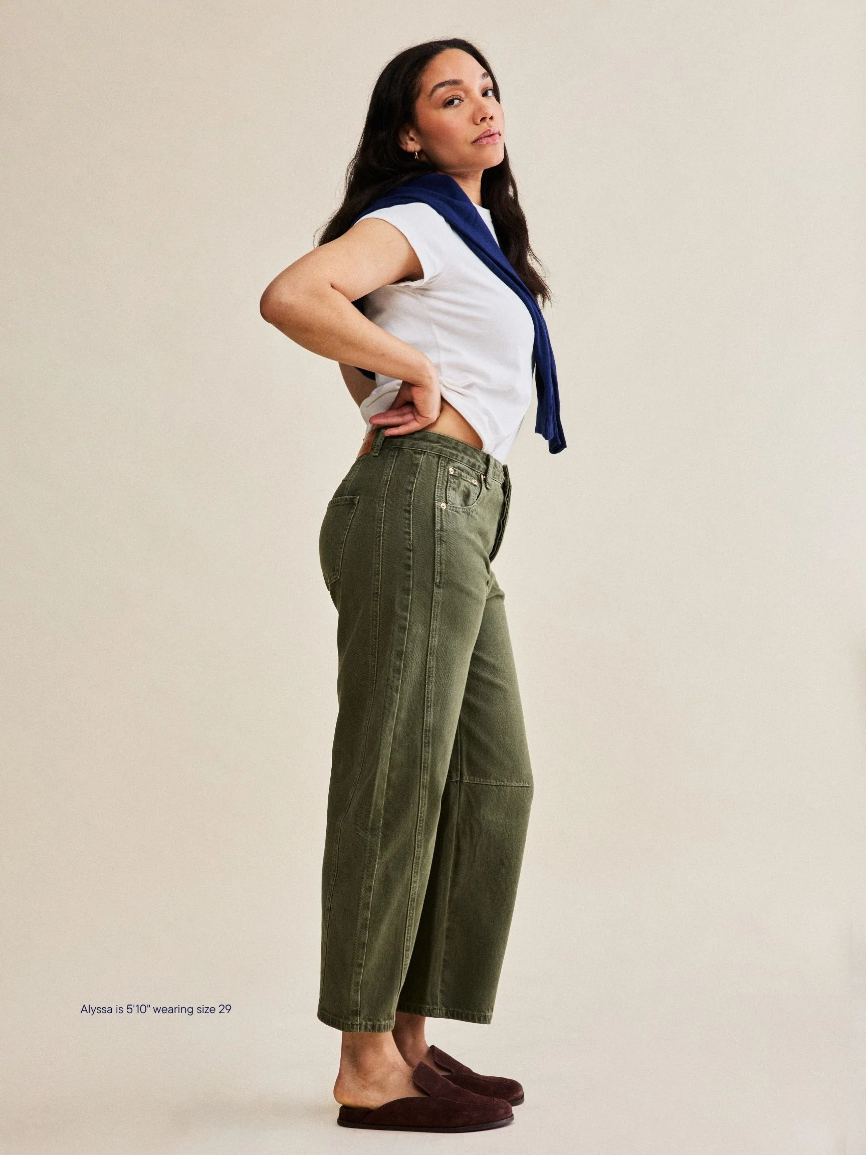 Horseshoe Jeans - Olive - Image 3