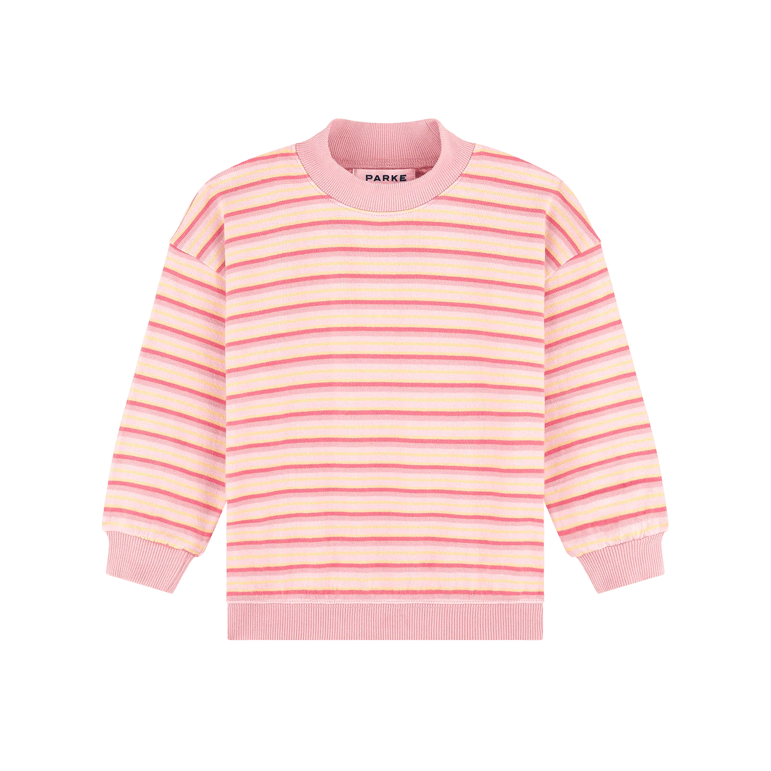 Kids Stripe Mockneck Pullover - It's A Girl Stripe