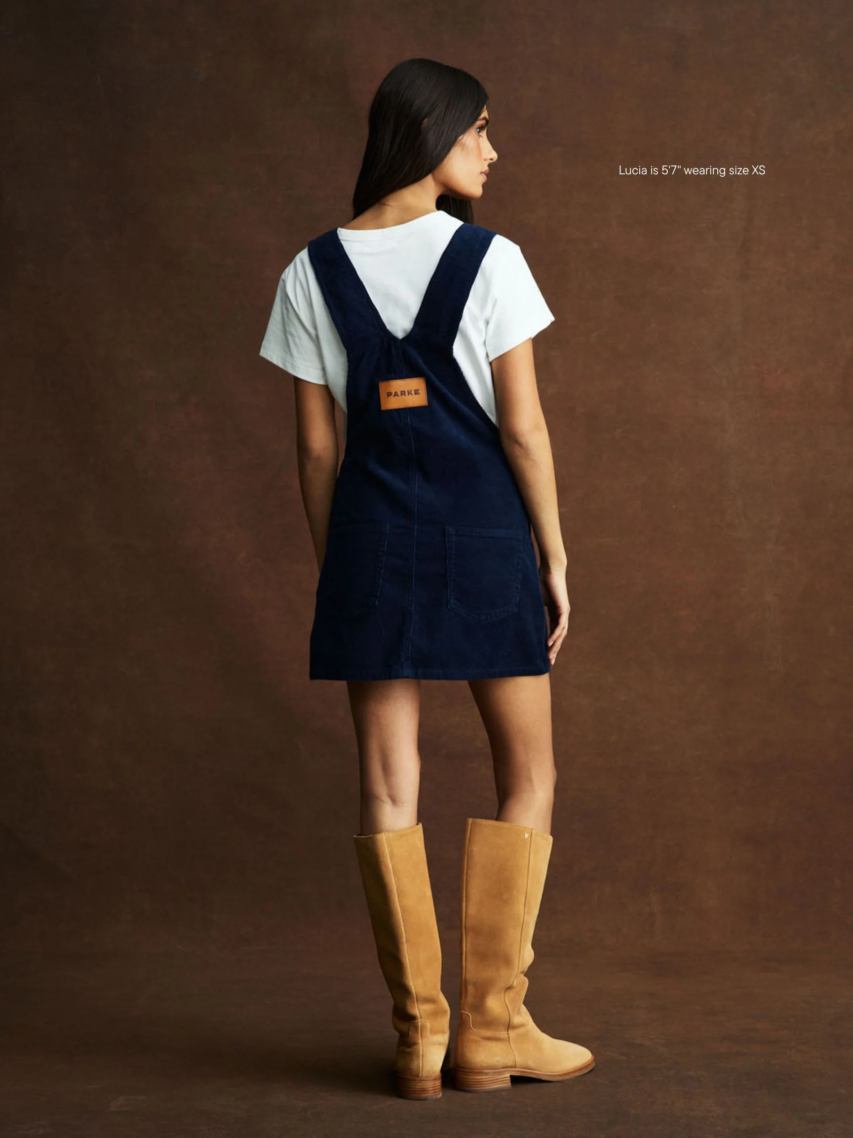 Corduroy Overall Mini Dress - Image 4