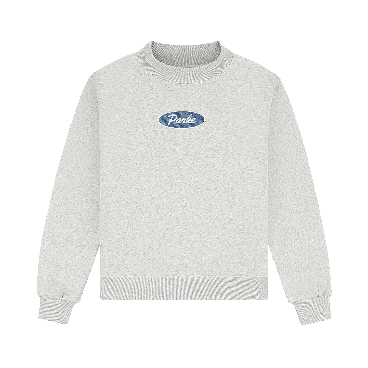 Signature Patch Mockneck - Classic Grey