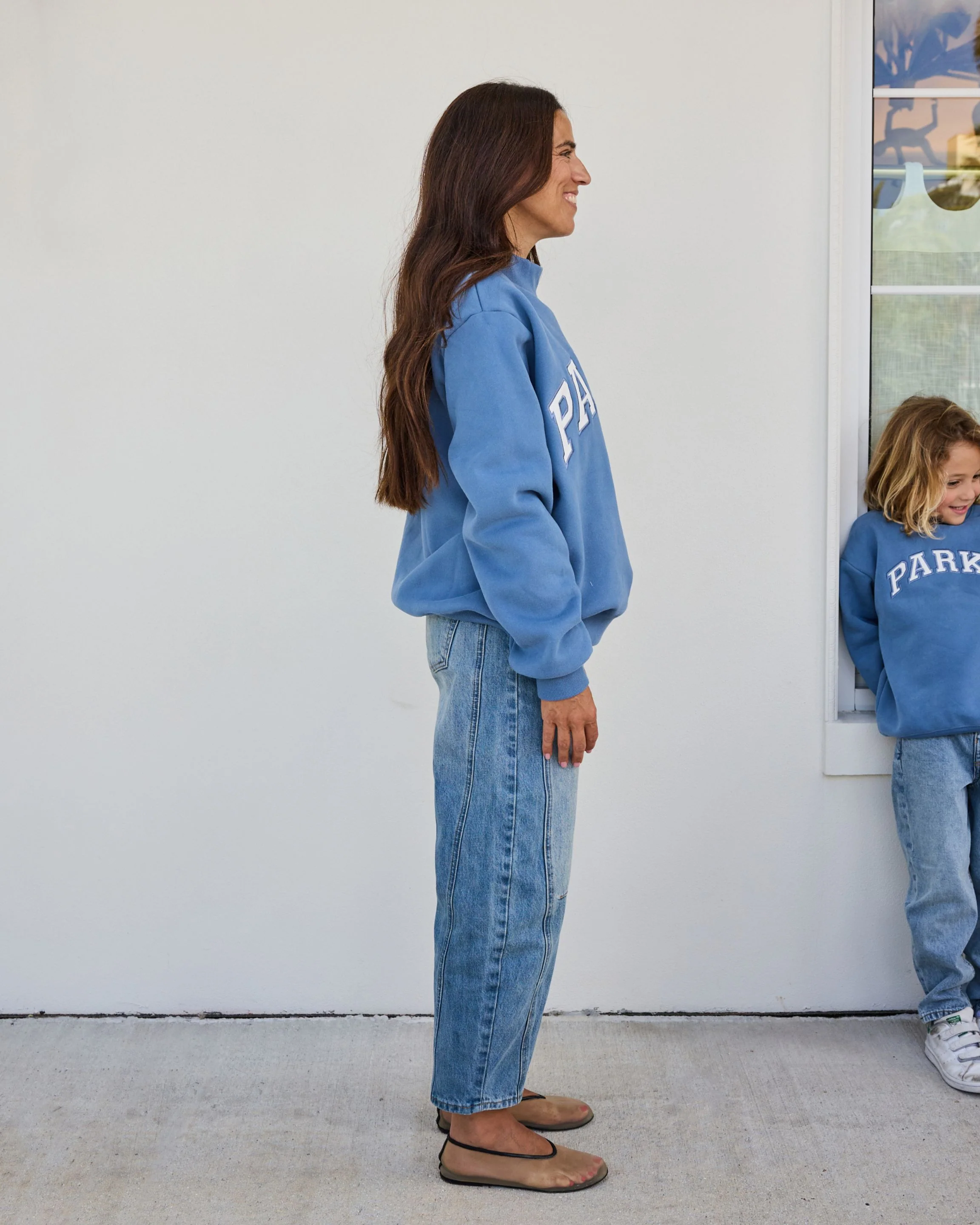 Varsity Mockneck - Washed Indigo - Image 3