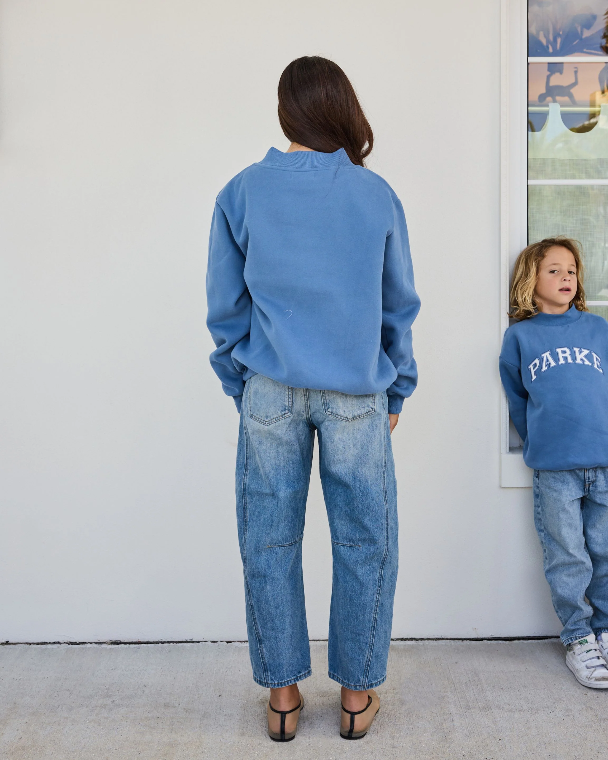 Varsity Mockneck - Washed Indigo - Image 4