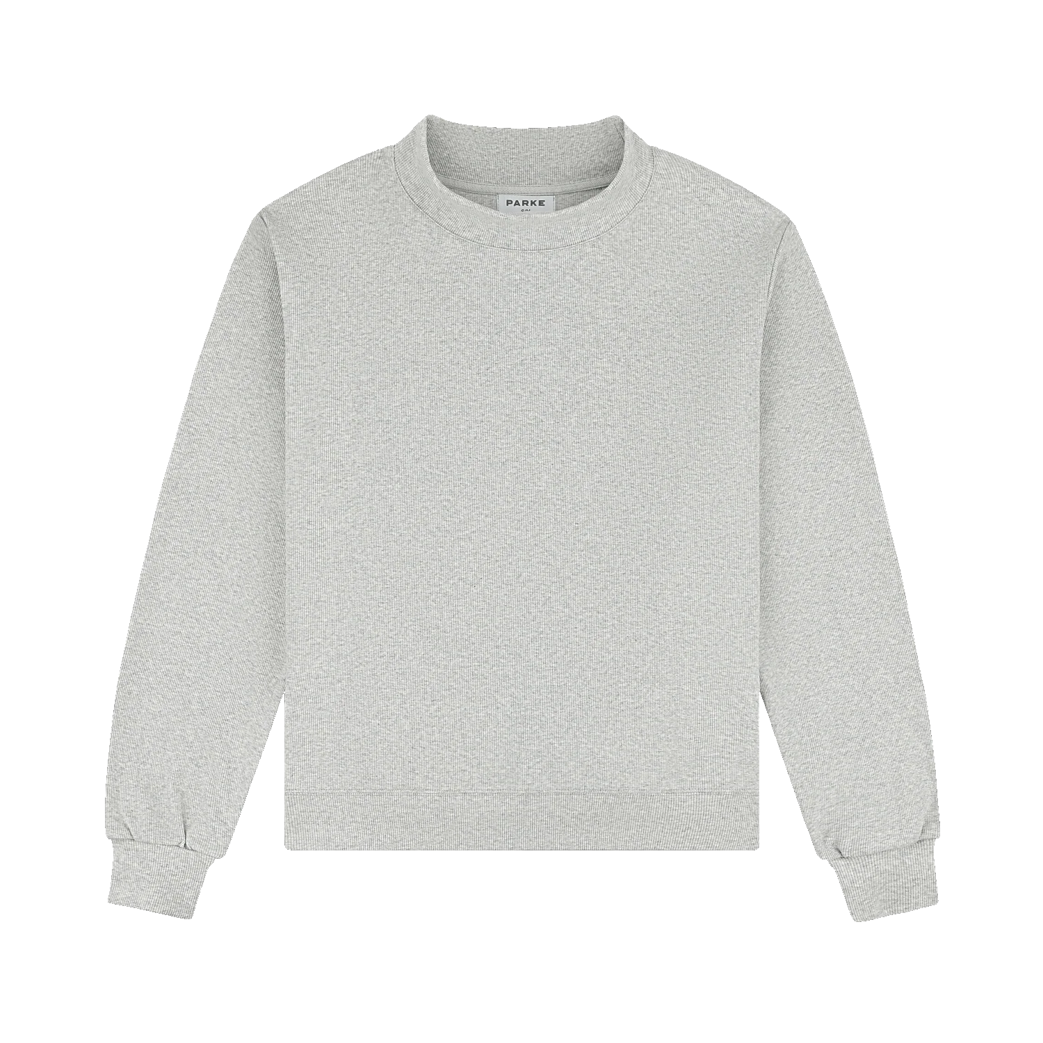Ribbed Mockneck Pullover - Grey