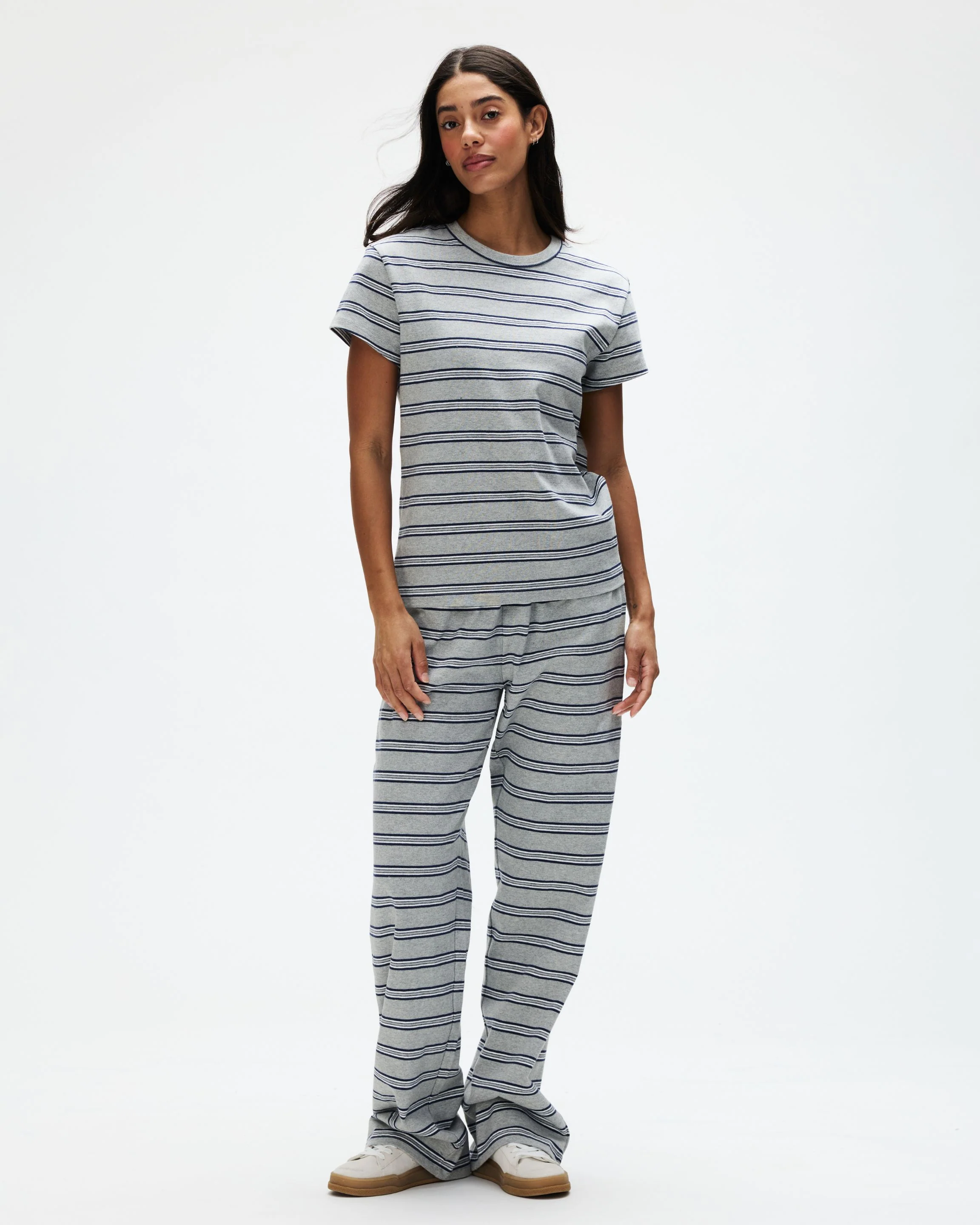 Striped Cotton Boxer Pants - Core Stripe - Image 2