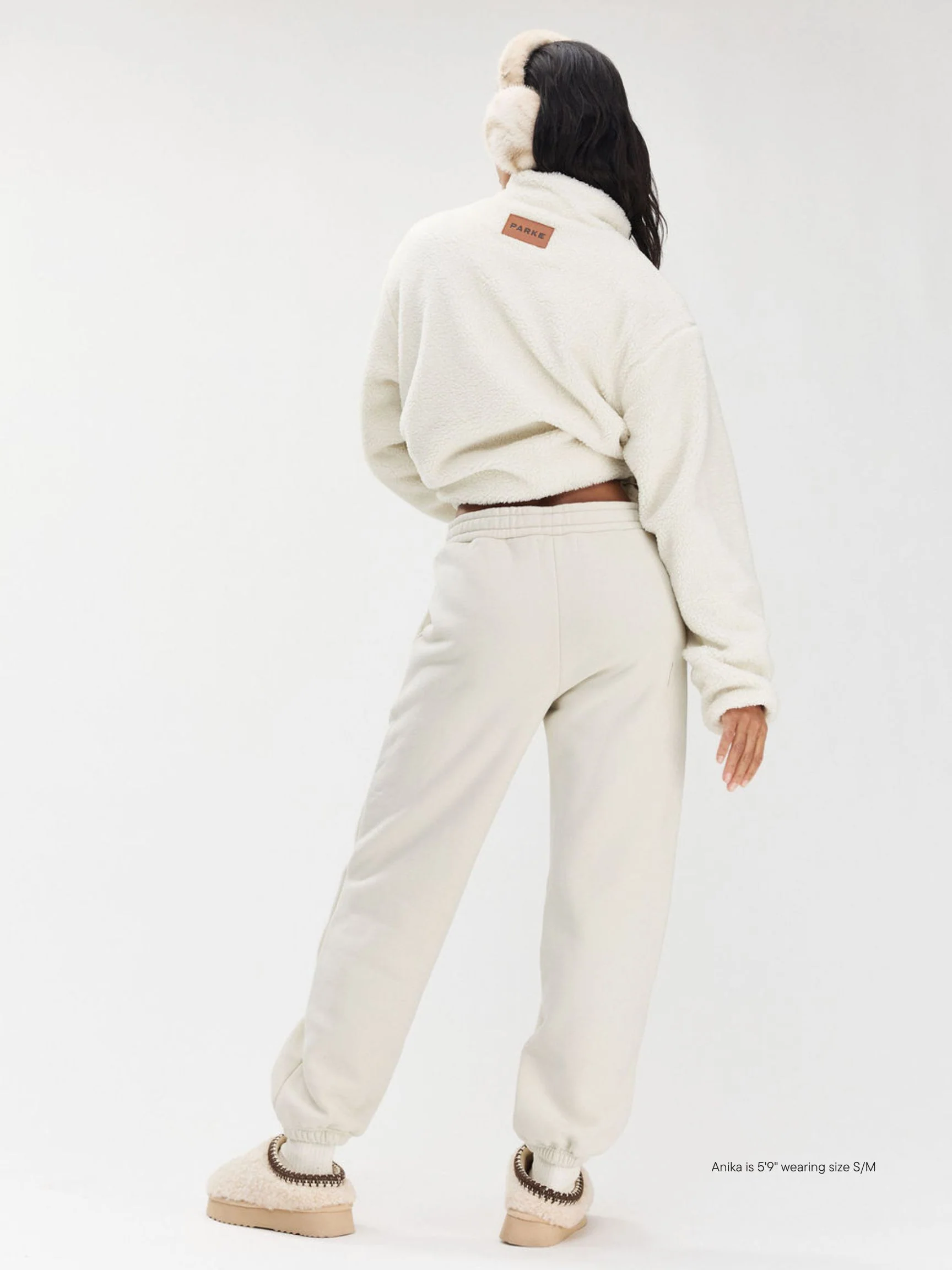 Drawstring Unisex Sweatpants - Oat - Image 4