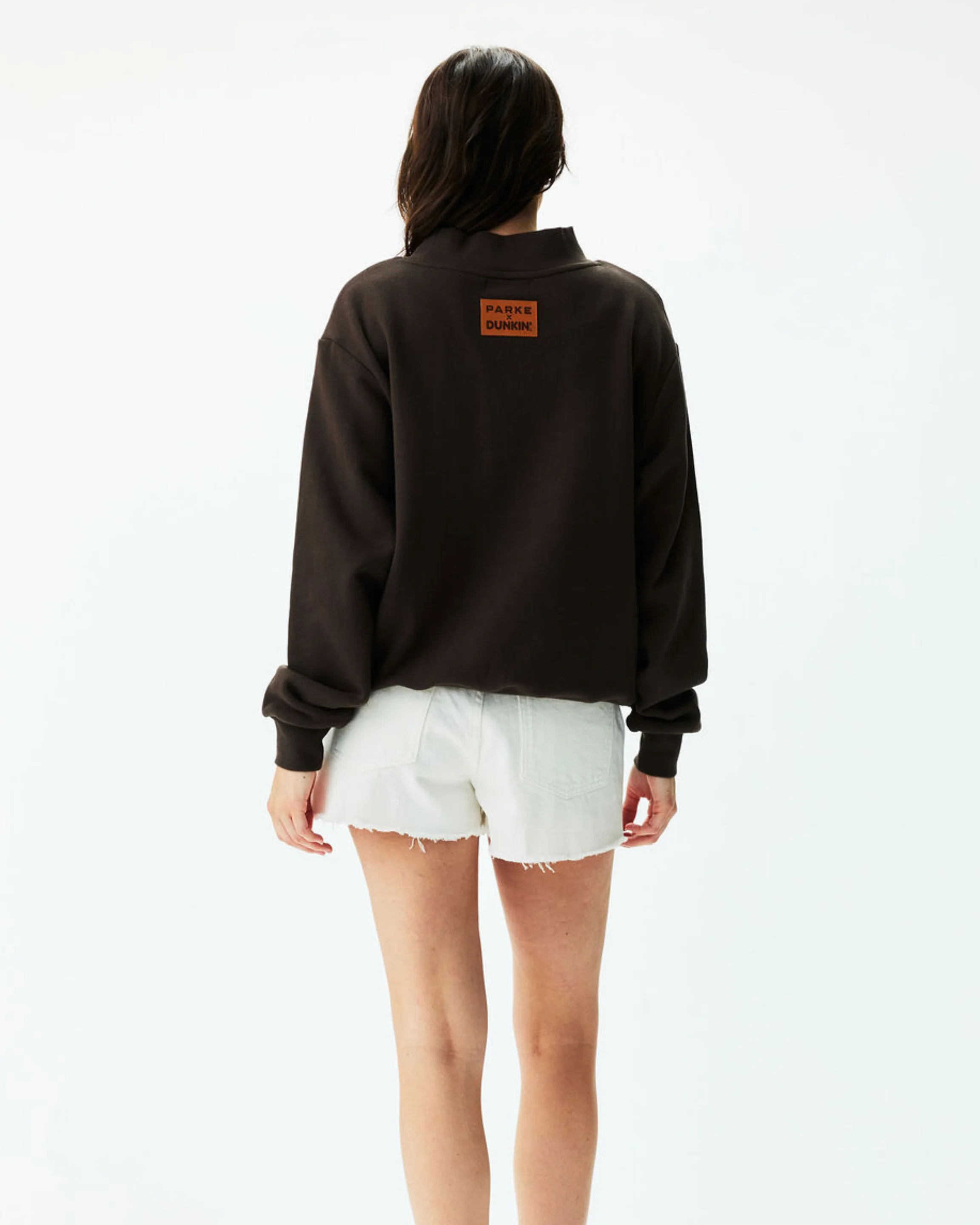 Parke x Dunkin' Varsity Mockneck - Espresso - Image 4