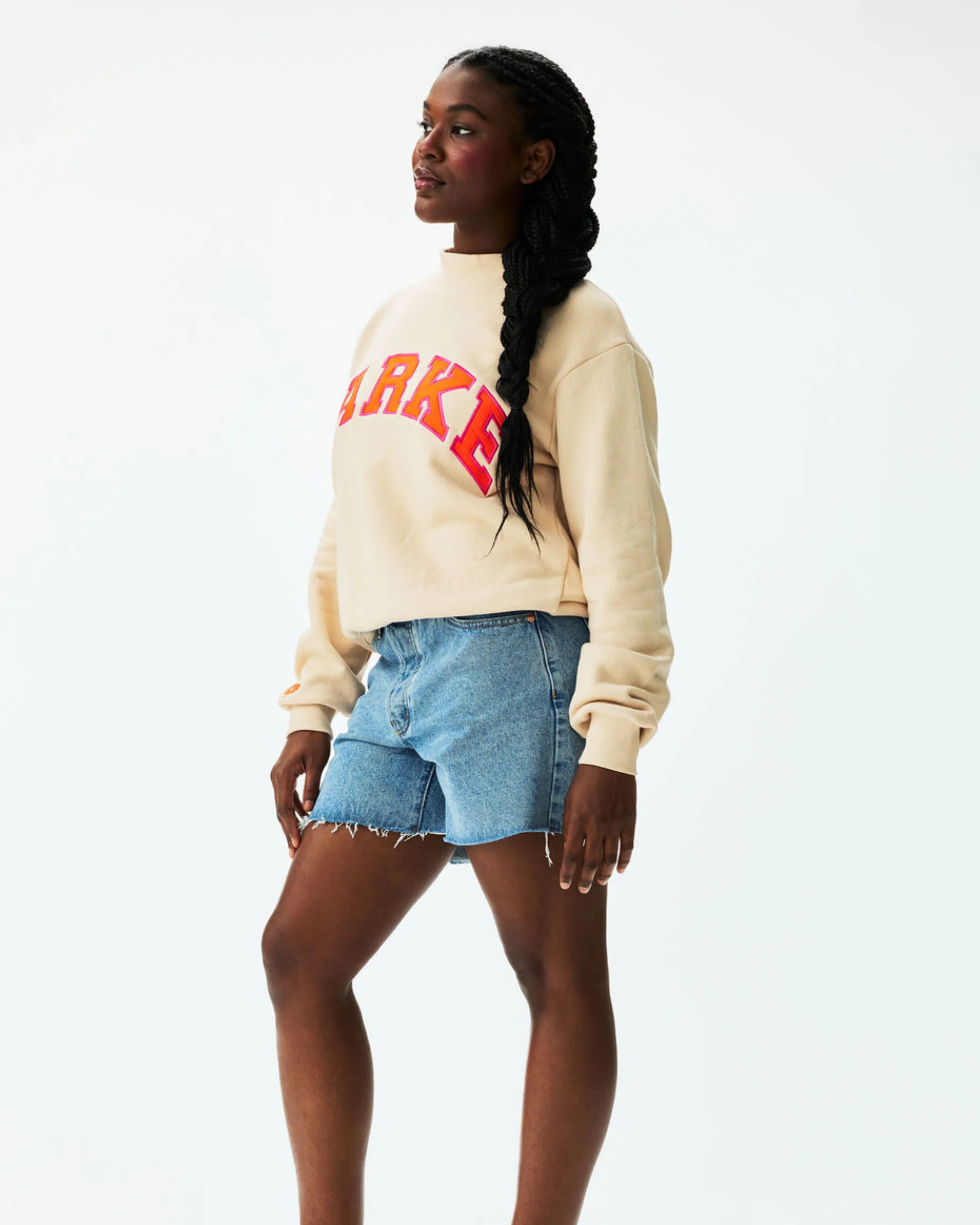 Parke x Dunkin' Varsity Mockneck - Latte - Image 3