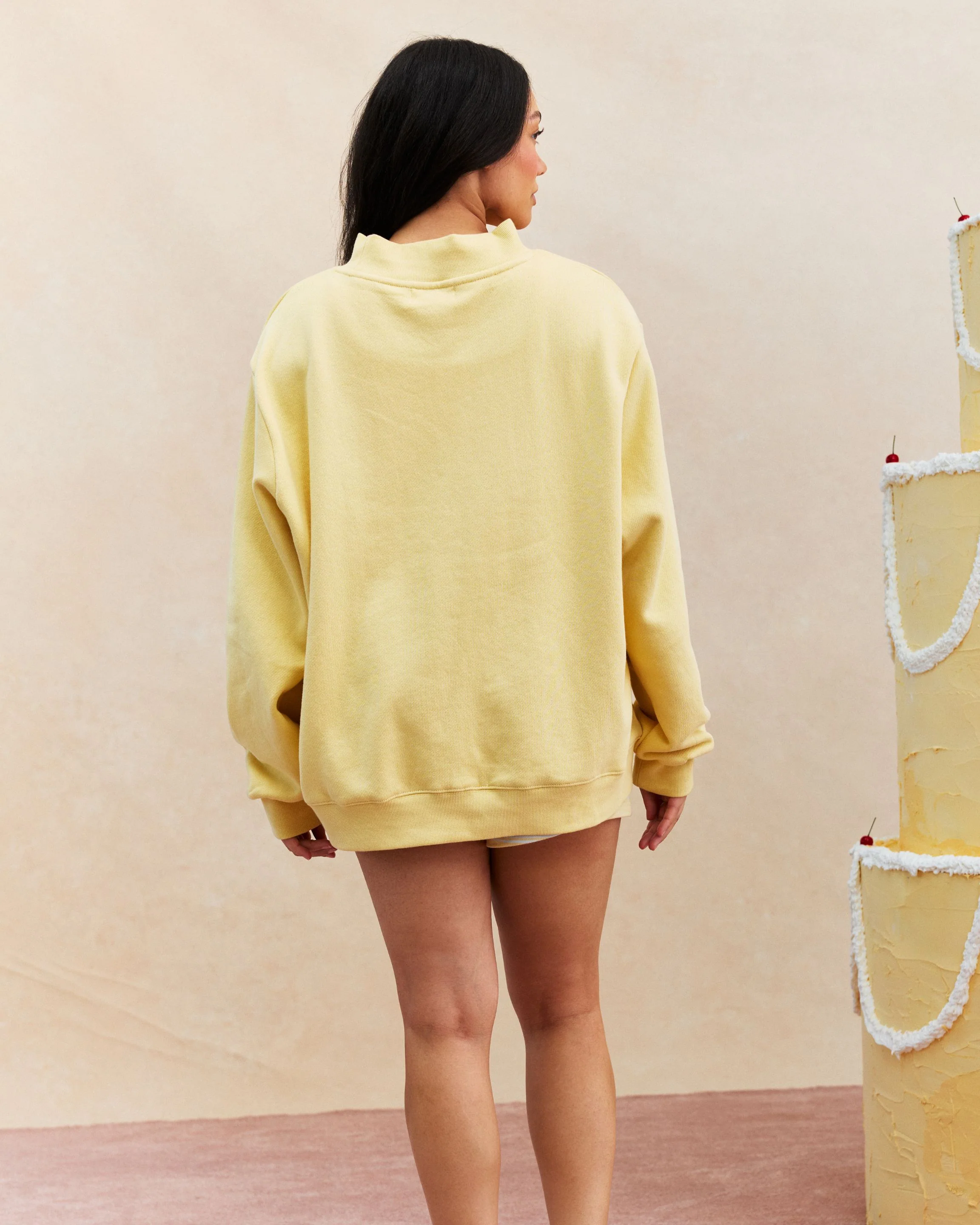 Varsity Mockneck - Cake Batter - Image 4