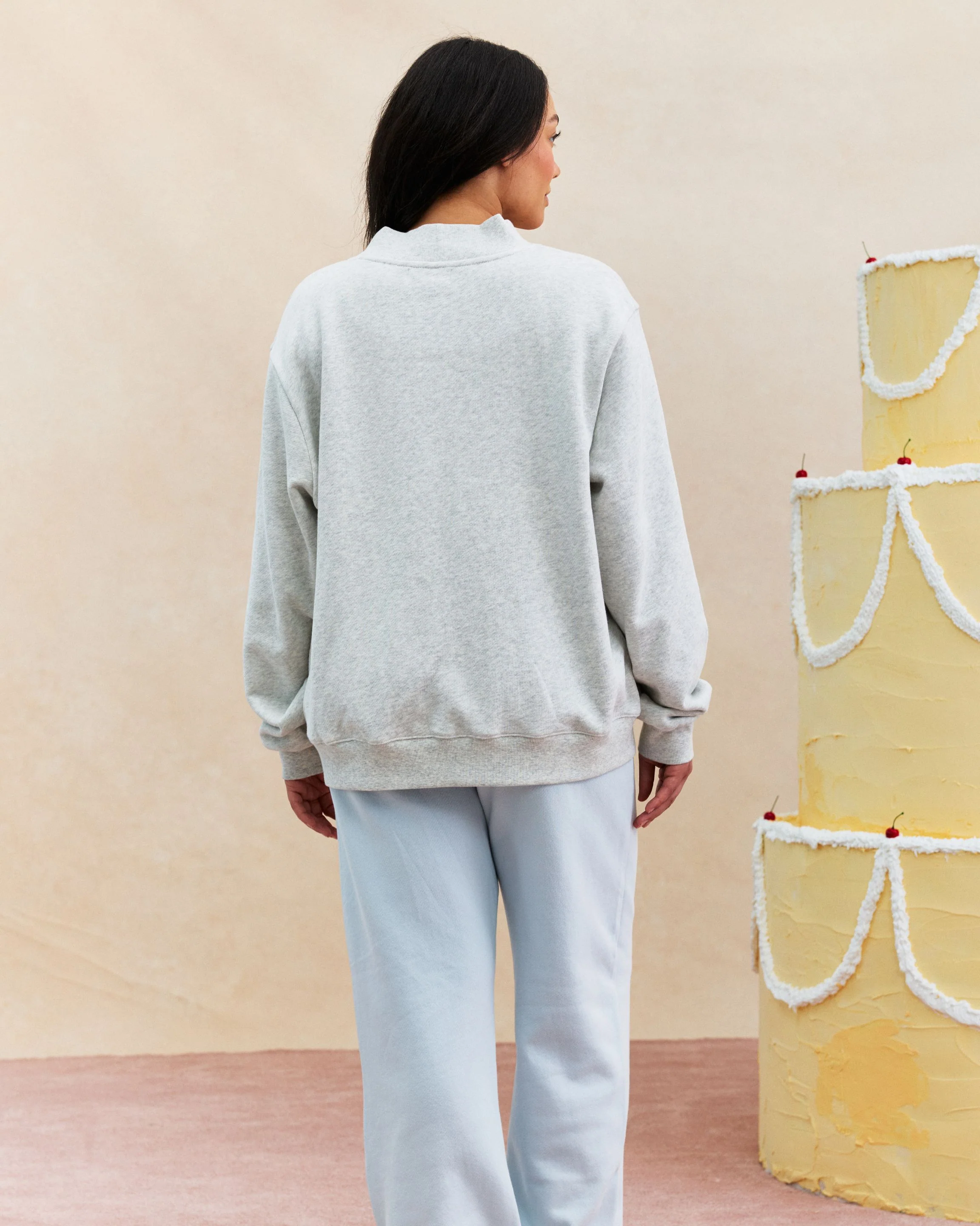 Varsity Mockneck - Sugar - Image 4