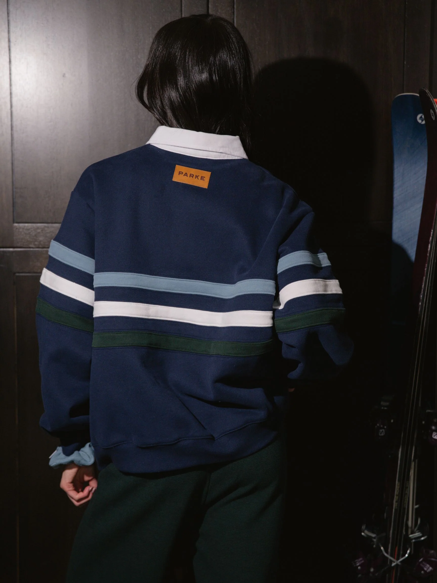 Striped Rugby Sweatshirt - Shadow - Image 4